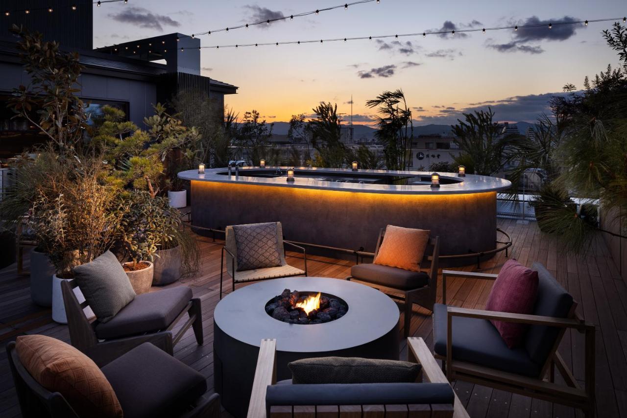 京都清水诺嘉酒店 外观 照片 The rooftop bar at the hotel